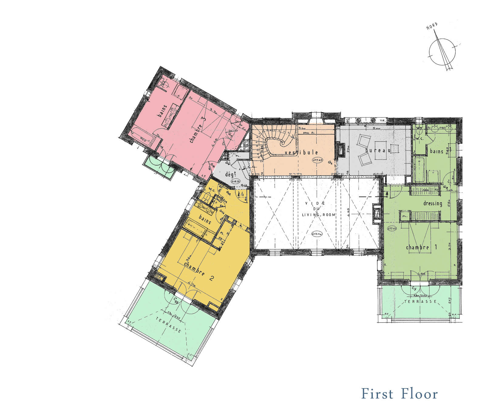 First_Floor luxury rental villa provence - floor plan